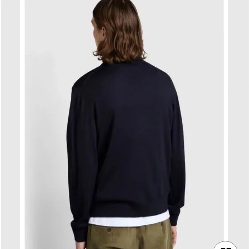 Farah styled in England cardigan